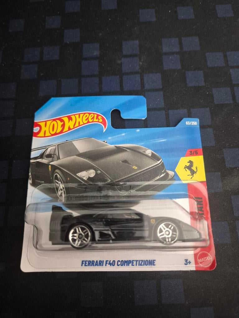 Hot Wheels Ferrari F40 Competizione, 1:50 of kleiner, Auto, Nieuw, Ophalen