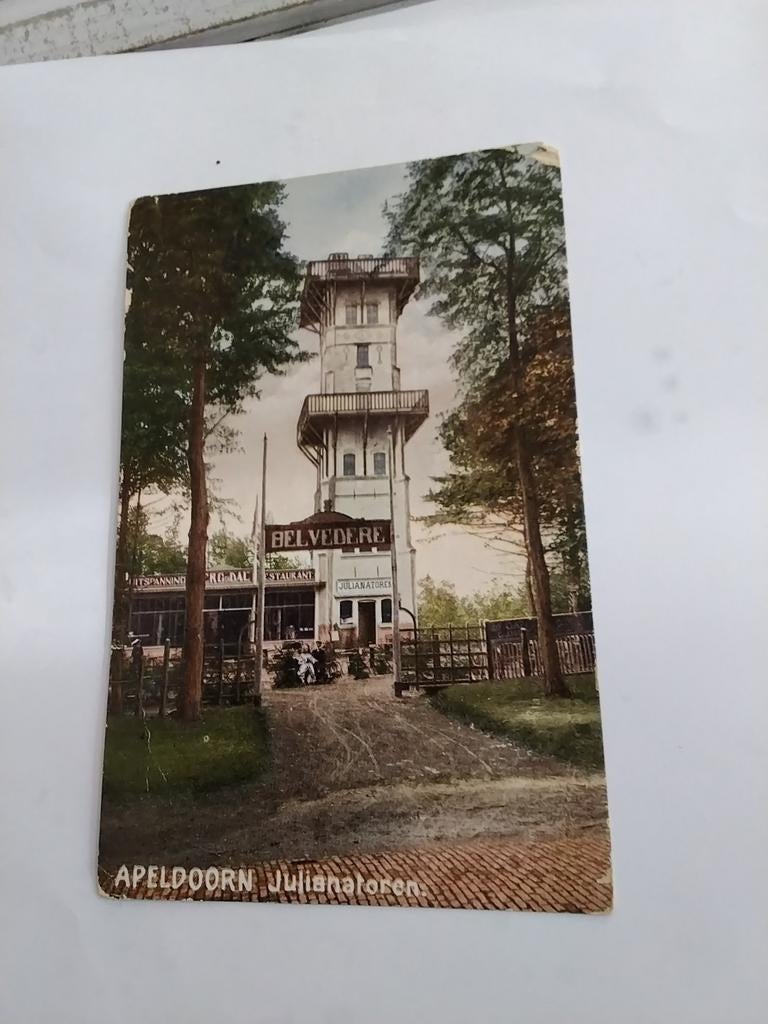 APELDOORN. JULIANATOREN 1923, Verzamelen, Ophalen of Verzenden, 1920 tot 1940, Gelderland