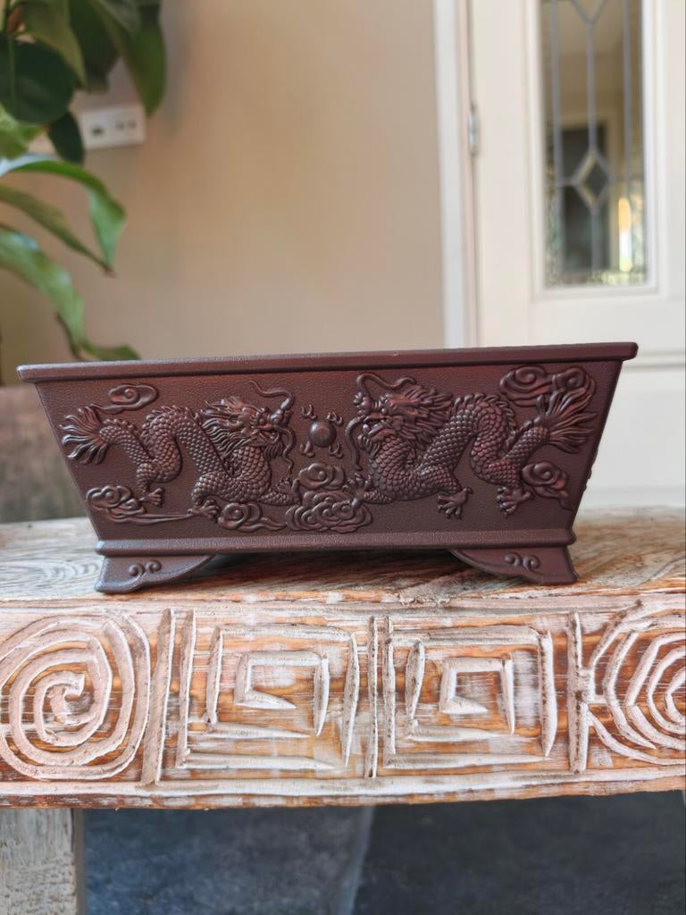 Kunststof bonsai pot 22.5 x 16 x 9, Tuin en Terras, Bloempotten, Kunststof, ., Rond, Ophalen of Verzenden