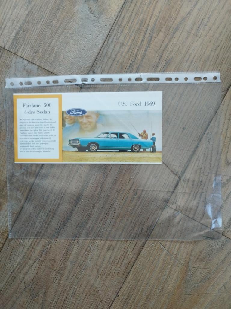 Ford Mustang, fairlane, Cougar folder 1969, Ford, Ophalen of Verzenden, Zo goed als nieuw, Ford