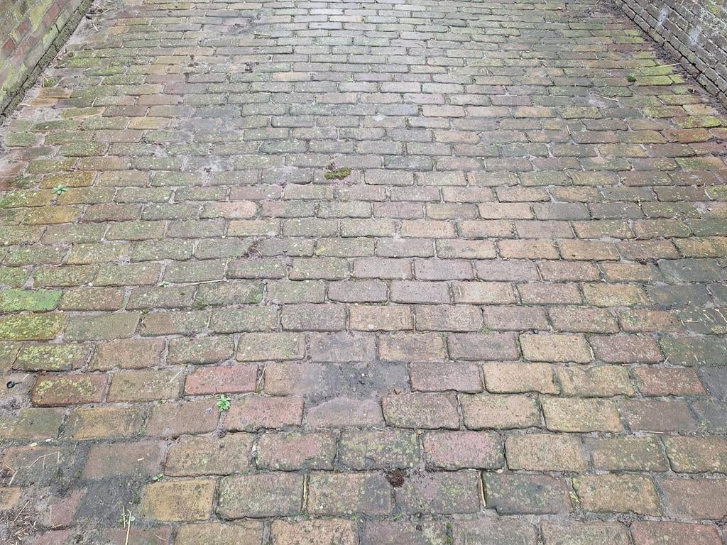 40m2 Gebakken Dikformaat Klinkers op pallets, Tuin en Terras, Tegels en Klinkers, Ophalen, Zo goed als nieuw, 10 m² of meer, Klinkers