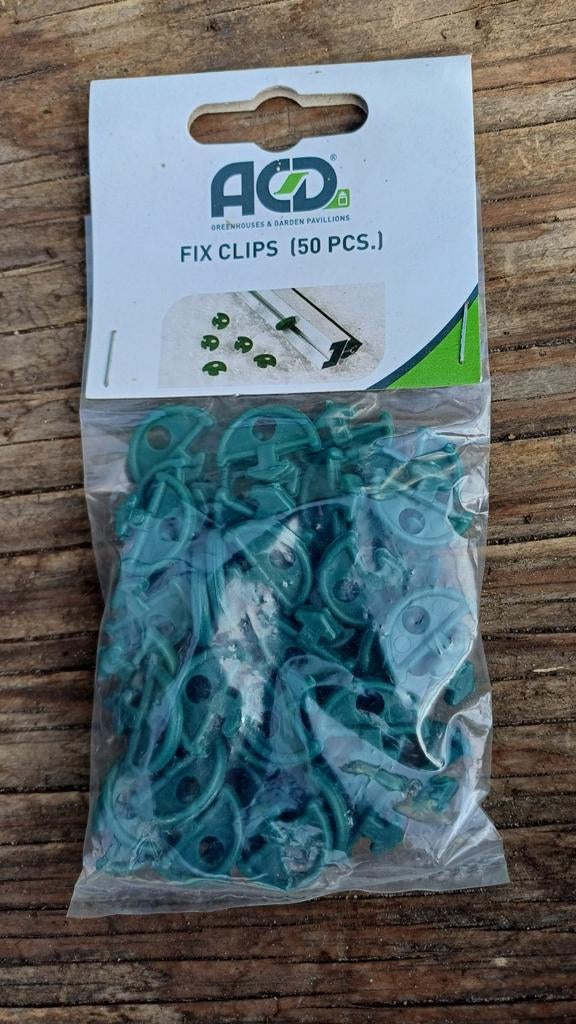 ACD Fix Clips 50 stuks serre kas tuinkas schaduwdoek folie, Ophalen of Verzenden, Nieuw