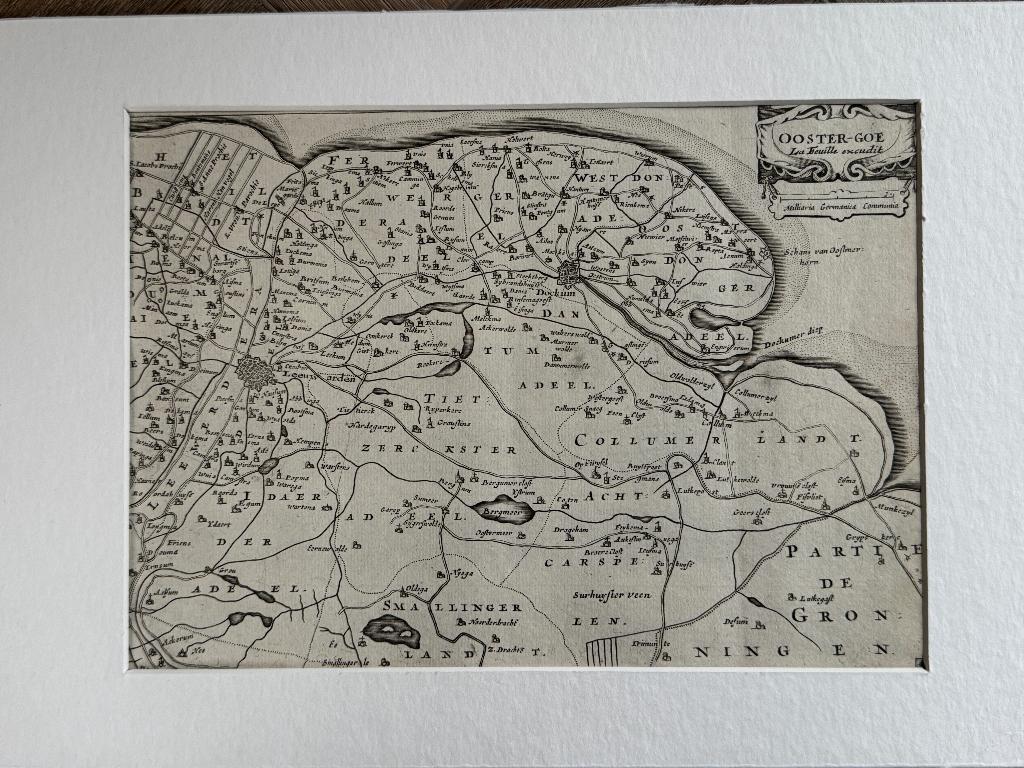 1702 - Friesland / Leeuwarden - Dokkum - Oostergo P0893, Ophalen of Verzenden, Ets, 1700 - 1799