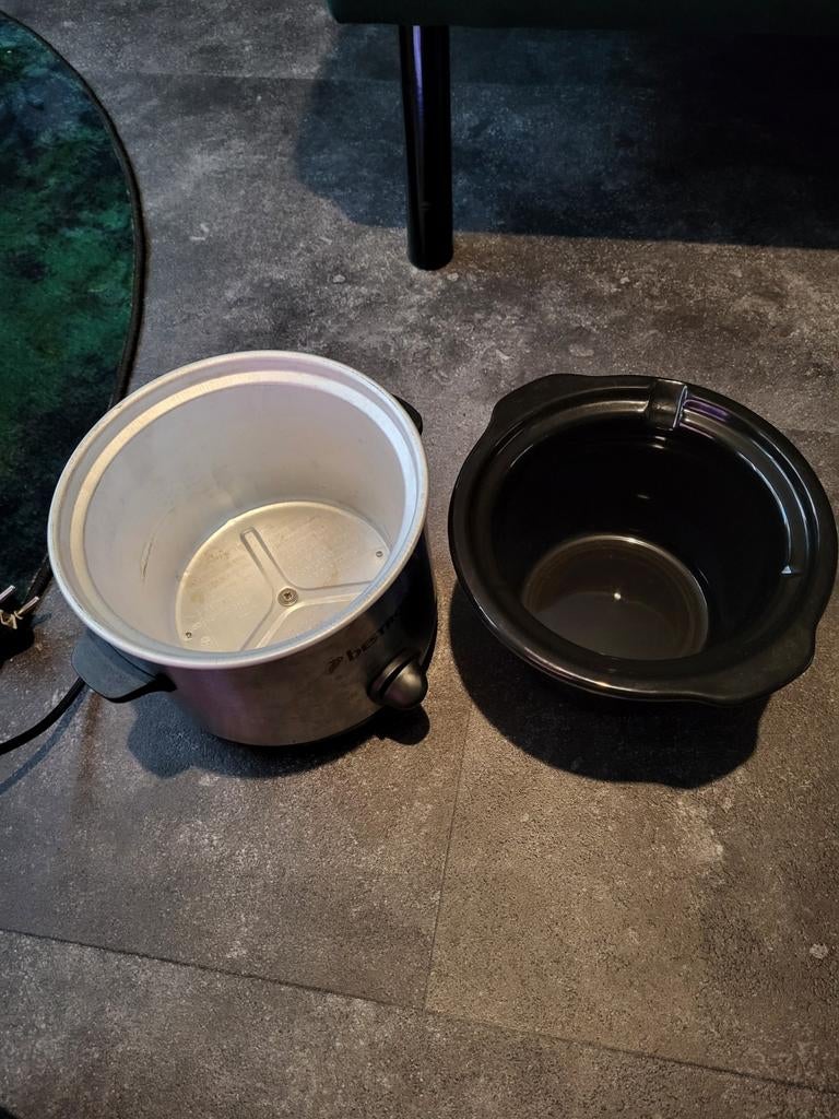 Bestron slow cooker - Zo goed als nieuw met doos, Witgoed en Apparatuur, Slowcookers, Ophalen of Verzenden, Zo goed als nieuw