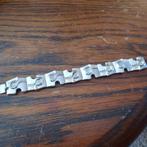 Hele mooie futuristische zilveren armband, Ophalen of Verzenden, Zo goed als nieuw, Zilver, Zilver