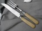 Groot ART DECO trancheercouvert / vleescouvert / vleesbestek, Antiek en Kunst, Ophalen of Verzenden
