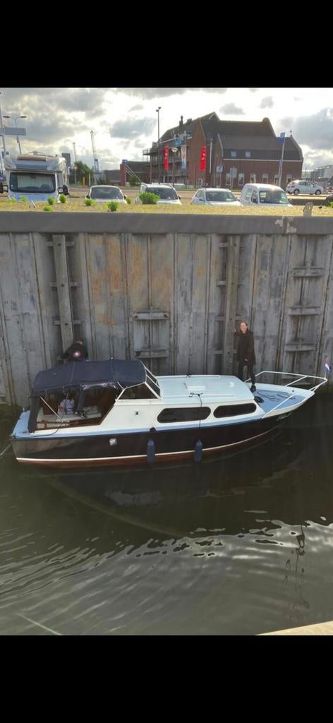 Mooie 7 meter metalen stalen boot, Watersport en Boten, Sloepen, Ophalen, Gebruikt