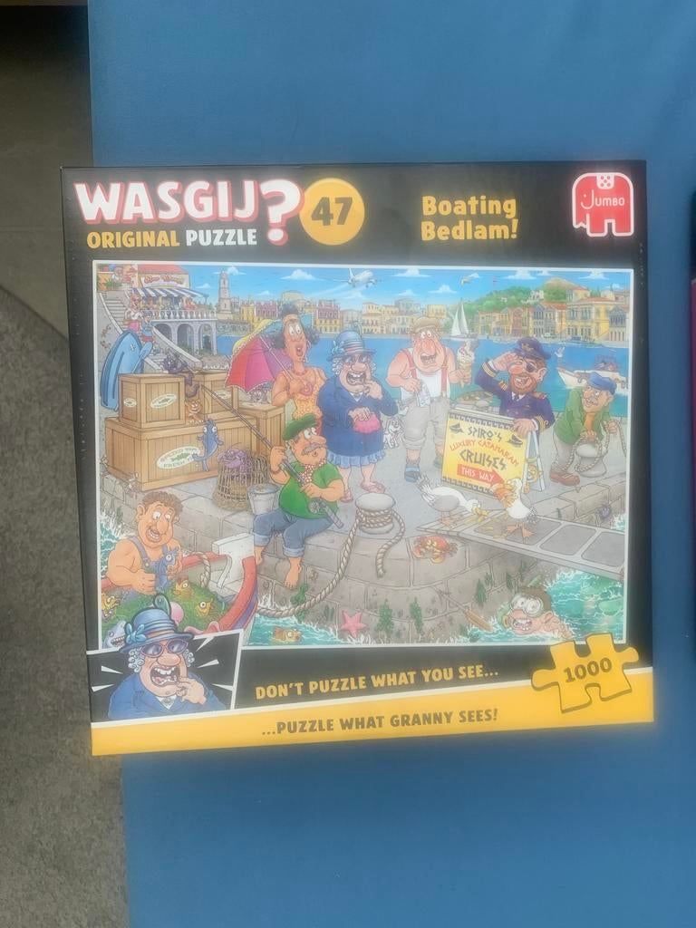 Wasgij Original Puzzel 47 Boating Bedlam! 1000 stukjes, Hobby en Vrije tijd, Denksport en Puzzels, Ophalen, 500 t/m 1500 stukjes
