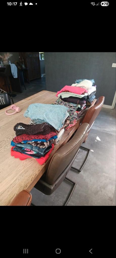 Grote partij dames- en meisjeskleding (doorverkoop), Ophalen of Verzenden, Gedragen, Maat 42/44 (L)