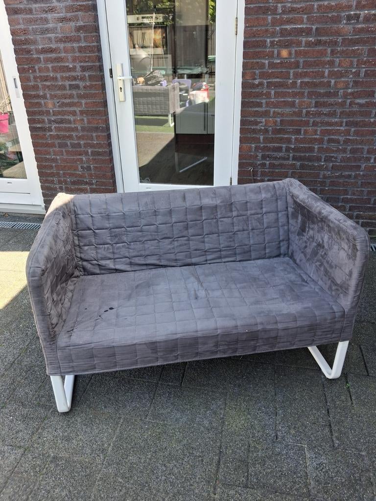 Bankje van ikea knopparp, gratis af te halen, Ophalen, Gebruikt, Tweepersoons, 75 tot 100 cm
