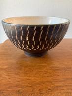 Bloempot/Bloemschaal 'Zwart/beige' Jaren 60, Ophalen of Verzenden, Huis en Inrichting
