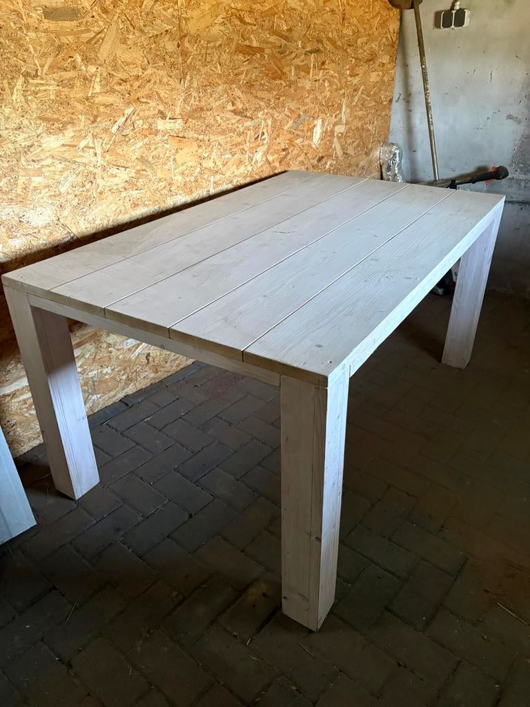 Steigerhouten eet tafel, Huis en Inrichting, Tafels | Eettafels, Zo goed als nieuw, 150 tot 200 cm, Rechthoekig, 50 tot 100 cm
