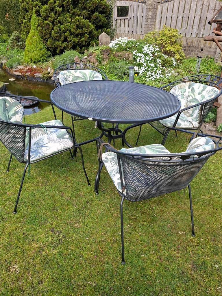 Kettler Toledo tuinset  4 tuinstoel 1 tuintafel Royal Garden, Tuin en Terras, Tuinsets en Loungesets, Ophalen, Overige materialen