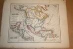 Zeldzame antieke kaart - Noord-Amerika - 1860 !!, Boeken, Atlassen en Landkaarten, Ophalen of Verzenden, Gelezen, 1800 tot 2000