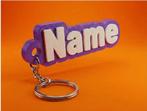 Custom 3D geprinte sleutelhanger met naam, Ophalen of Verzenden