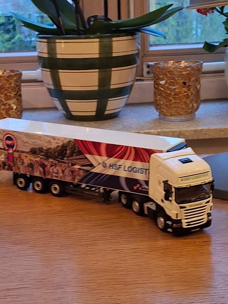 Model vrachtwagen Scania HSF Logistics, Ophalen of Verzenden