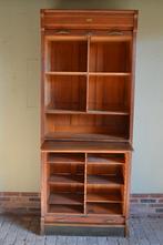 Prachtige antieke eiken houten archiefkast, rolluikkast., Verzenden
