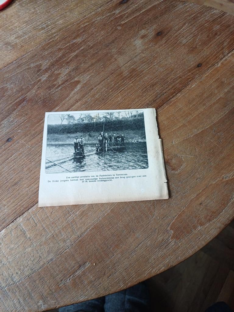 Knipsel padvinders Terneuzen 1923, Verzamelen, Scouting, Ophalen of Verzenden, Gebruikt, Overige typen