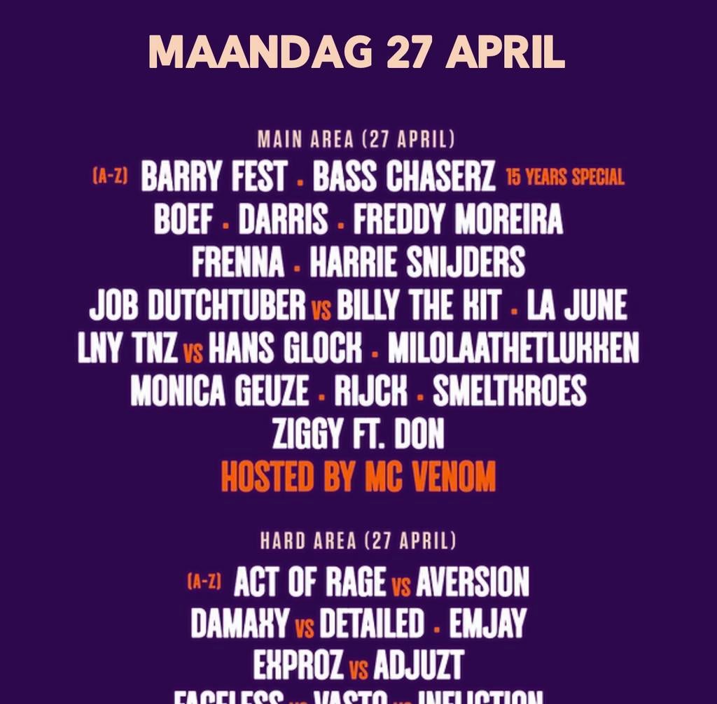 Kingdance tickets 27 april, Tickets en Kaartjes, Evenementen en Festivals, Twee personen