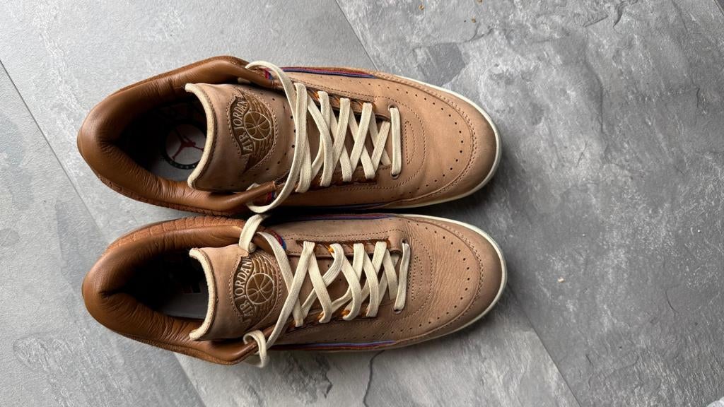 Nike Air Jordan 2 Retro Low Two 18 - Maat 12, Bruin, Nike, Ophalen of Verzenden, Sneakers of Gympen