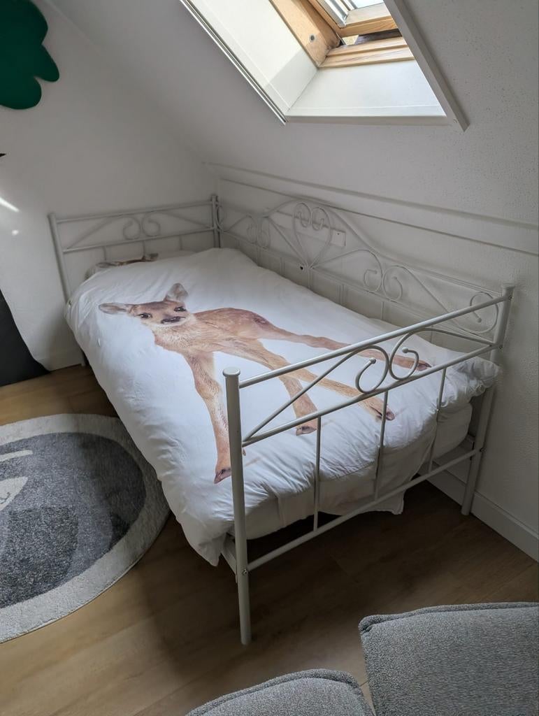 Kinderbed 90 x 200, Ophalen, 180 cm of meer, 85 tot 100 cm, Lattenbodem