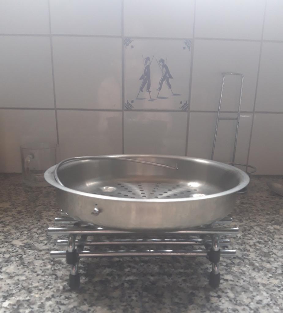 Stoommandje voor snelkookpan, Huis en Inrichting, Keuken | Potten en Pannen, Ophalen, Zo goed als nieuw, Rvs