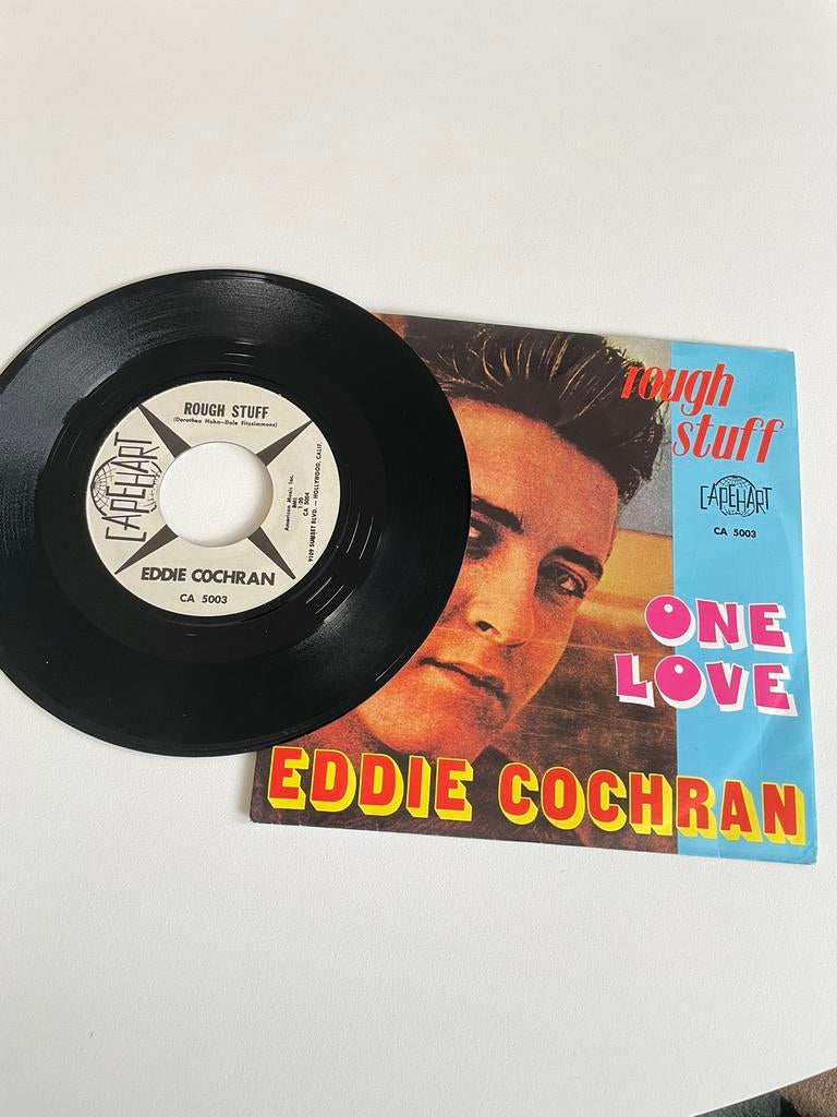 Te koop aangeboden single Eddie Cochran, Cd's en Dvd's, Vinyl Singles, Gebruikt, Overige genres, 7 inch, Single