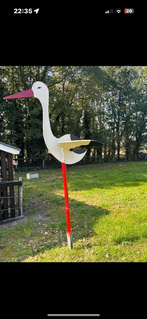 Ooievaar te huur, Ophalen, Zo goed als nieuw