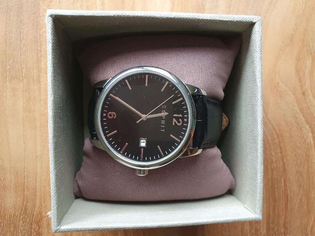 Esprit horloge, Ophalen of Verzenden, Zo goed als nieuw, Leer, Esprit