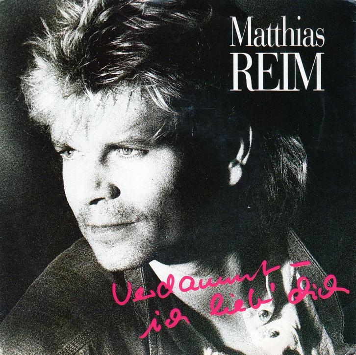MATTHIAS REIM  -  Verdammt ich lieb dich, Cd's en Dvd's, Vinyl Singles, Gebruikt, Fotohoes, Single, 1990 - 1999, Pop, 7 inch, Ophalen of Verzenden