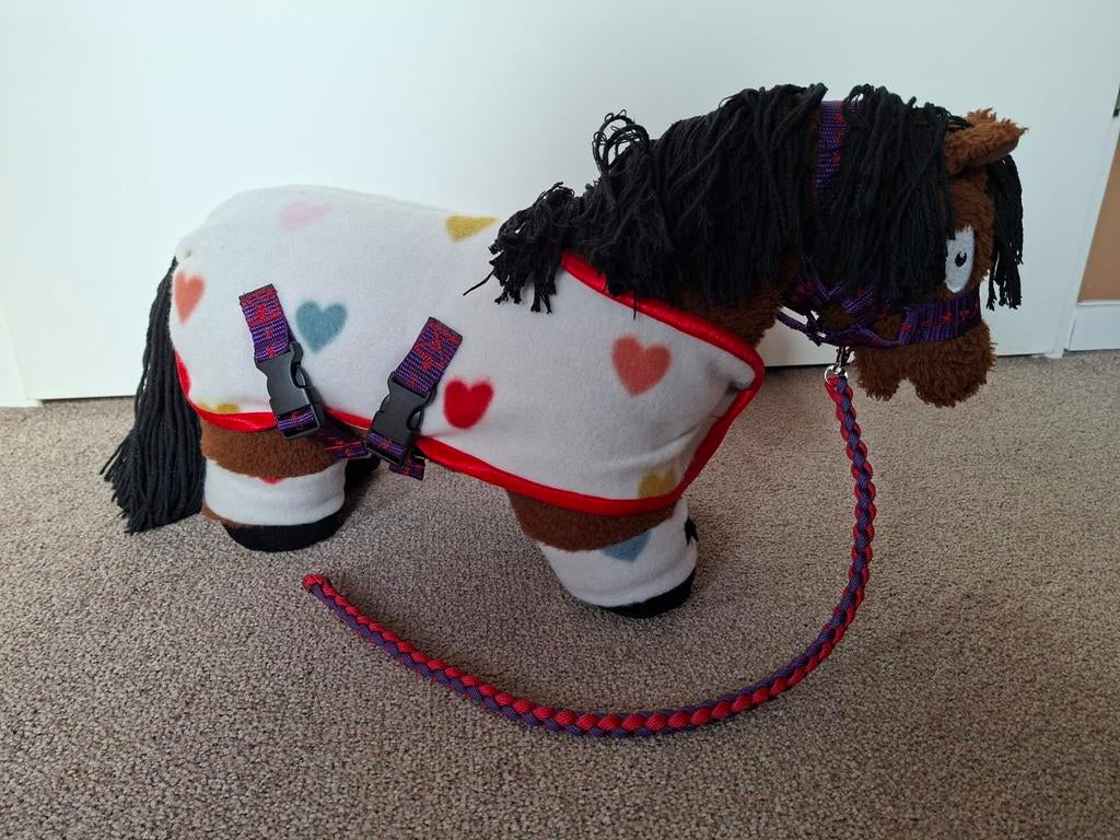 Dekenset XL zelfgemaakt past bij Crafty Pony, Ophalen of Verzenden, Nieuw, Paard