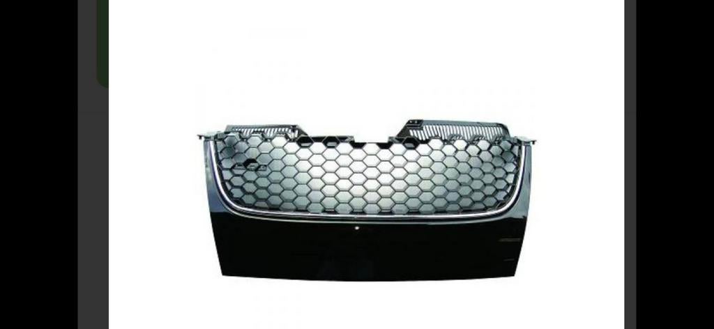 Golf 5 Grill Carbon Zonder Logo, Ophalen, Nieuw, Bumper, Volkswagen