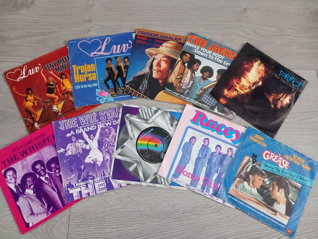 10 singles (deel 4) in één koop, Cd's en Dvd's, Vinyl Singles, Ophalen, Gebruikt, Pop