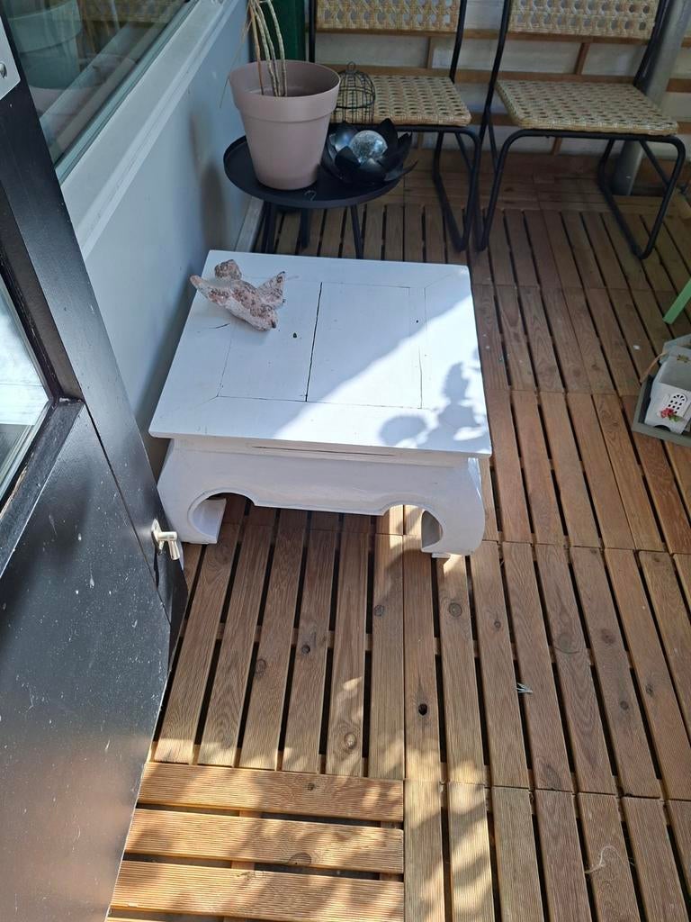 Opium tafel 60 x 60 x 36, Ophalen, Gebruikt, Rechthoekig