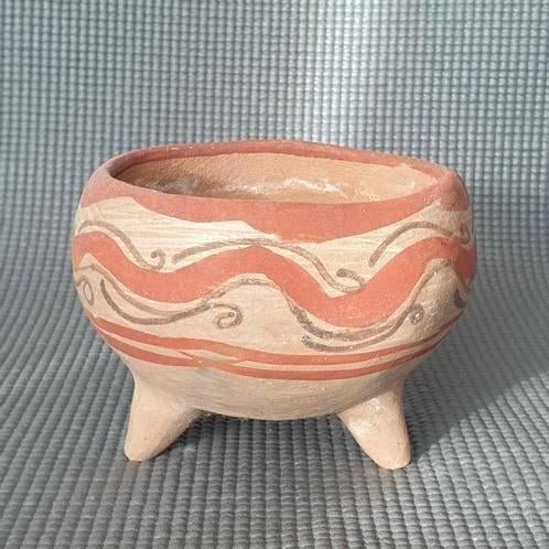 ​Vintage Precolumbiaanse stijl aardewerk vaasje, Gebruikt, Overige kleuren, Aardewerk of Porselein, Ophalen of Verzenden