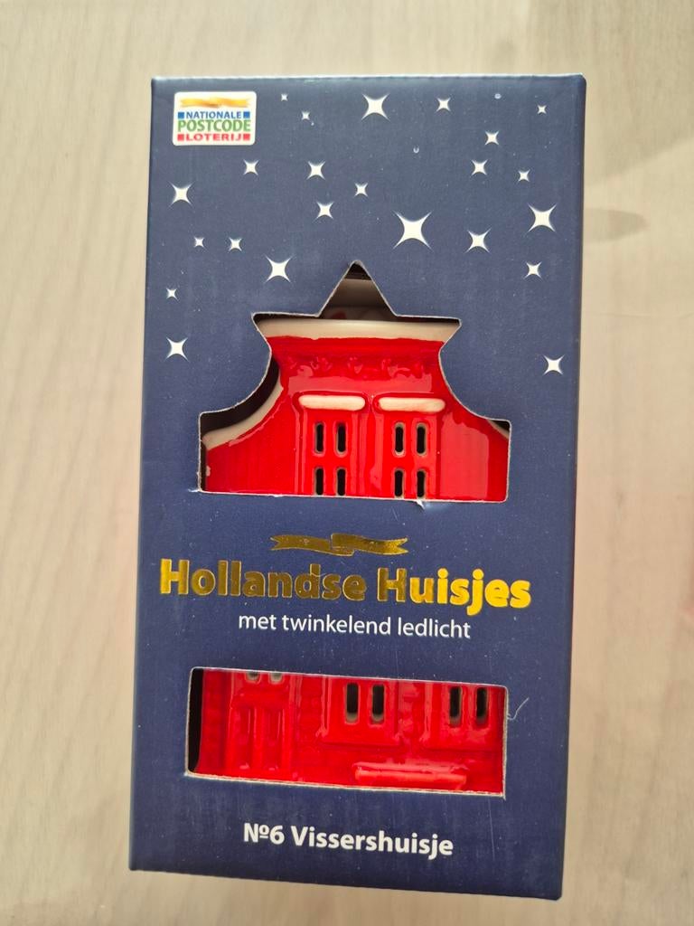 Hollands Huisje Vissershuisje met ledlicht, Ophalen of Verzenden