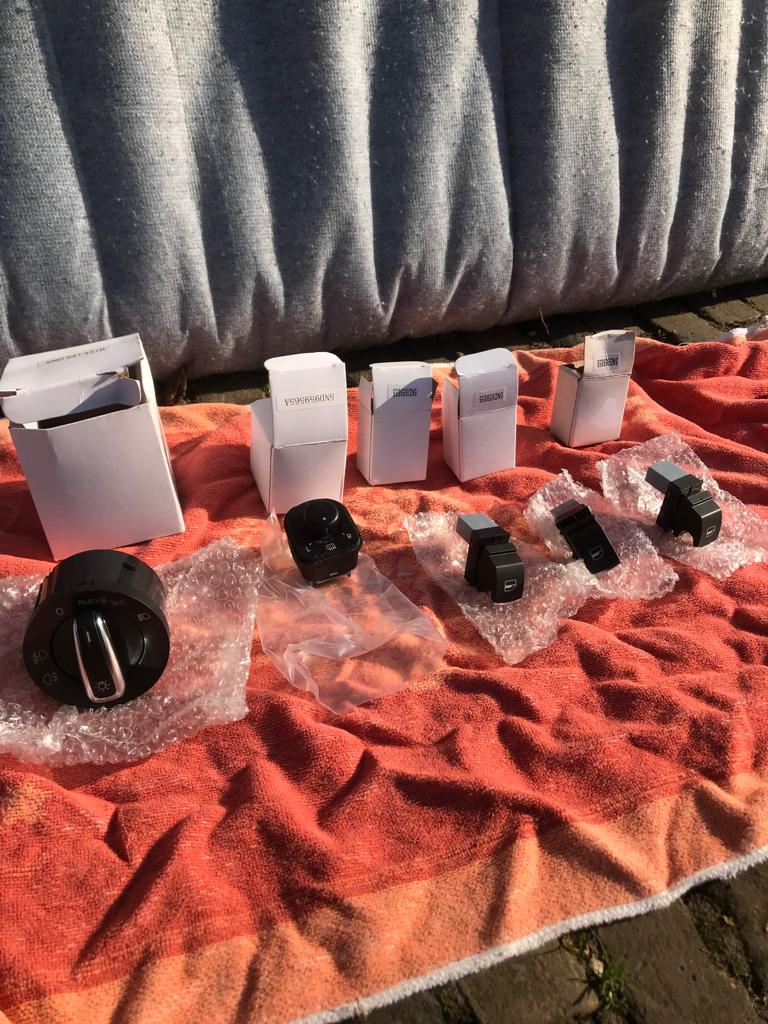 Licht, raam en spiegel schakelaars voor Golf 5, Ophalen of Verzenden, Nieuw, Volkswagen