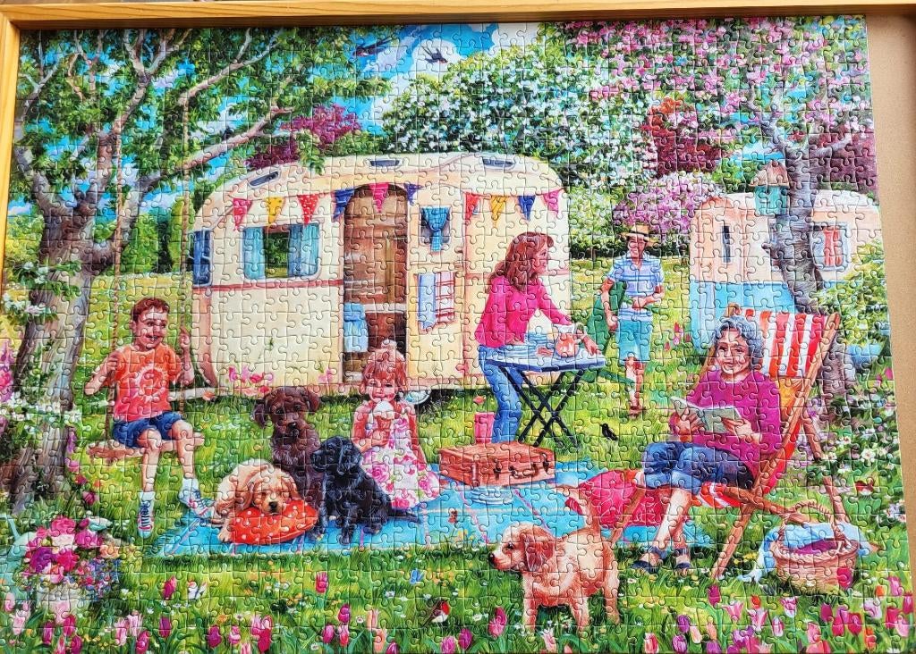 Gibson puzzel 1000 stukjes, Hobby en Vrije tijd, Denksport en Puzzels, Ophalen of Verzenden, 500 t/m 1500 stukjes, Zo goed als nieuw