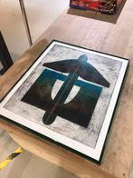 Schilderij Jan Hofman ets eigen druk, Ophalen of Verzenden