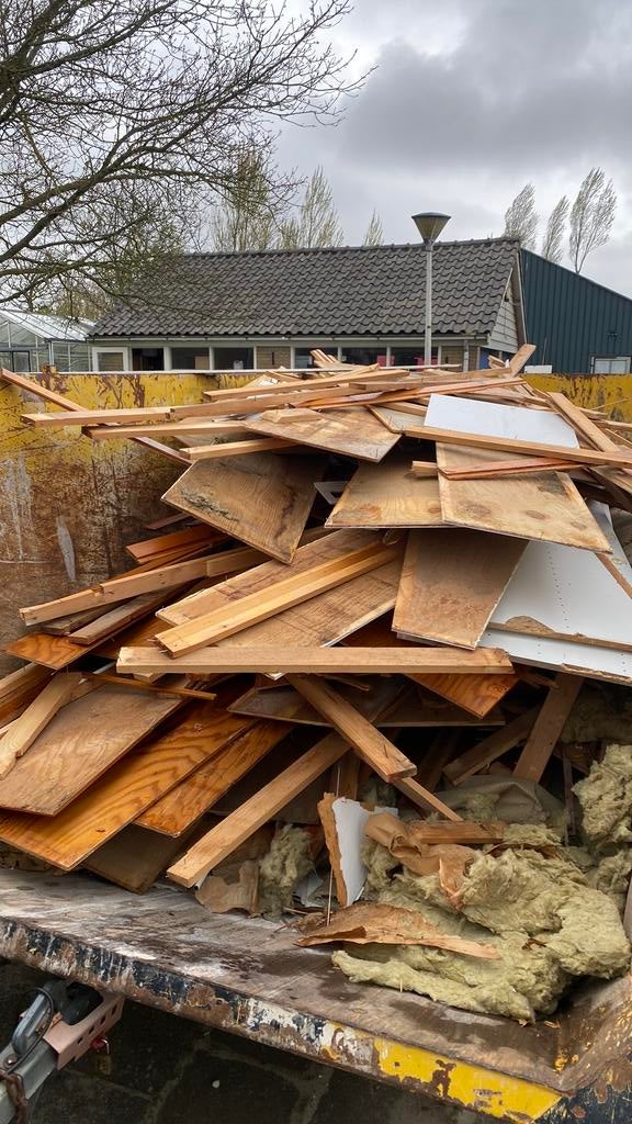 Gratis hout voor bv haard, Tuin en Terras, Minder dan 3 m³, Ophalen of Verzenden
