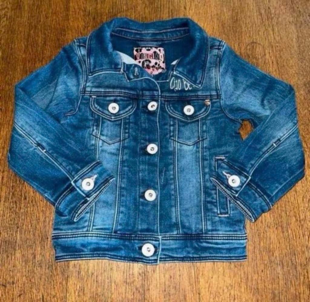 Spijkerjasje mt 92 VINGINO, Ophalen of Verzenden, Zo goed als nieuw, Meisje, Jas
