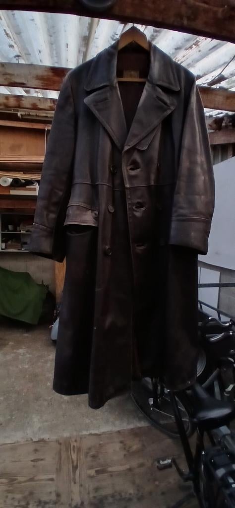 Vintage Leren jas en leren jack, Ophalen of Verzenden, Gedragen, Maat 52/54 (L), Bruin