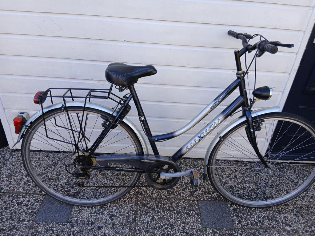 Damesfiets Maxwell Silverstream,blauw/zilver., Overige merken, Minder dan 10 versnellingen, 53 tot 56 cm, Ophalen of Verzenden