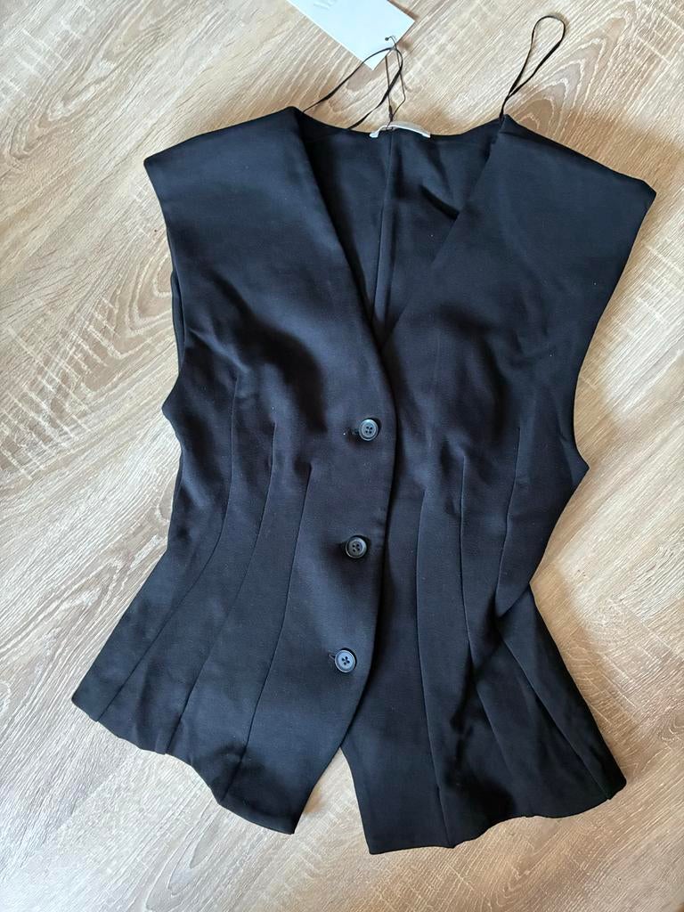 Zara gilet zwart maat M, Kleding | Dames, Maat 38/40 (M), Zwart, Nieuw, Ophalen of Verzenden