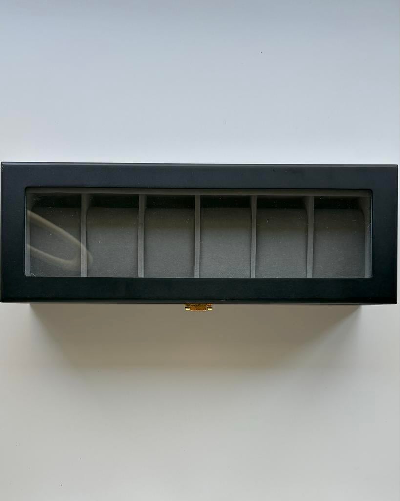 Luxe horlogedoos voor 6 horloges, Sieraden, Tassen en Uiterlijk, Overige Accessoires, Ophalen of Verzenden, Zo goed als nieuw