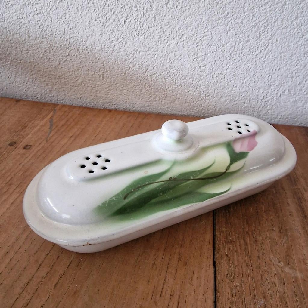 Emaille kammenbakje, Antiek en Kunst, Ophalen of Verzenden