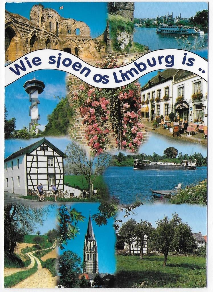( B2875 )Limburg gelopen ansichtkaart, Verzamelen, Ansichtkaarten | Nederland, Ophalen of Verzenden, 1980 tot heden, Gelopen, Limburg