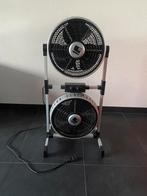 Sencys dubbele ventilator zwart, Ophalen, Zo goed als nieuw, Vloerventilator