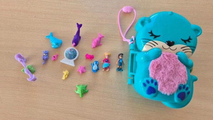 Polly Pocket beertje, Kinderen en Baby's, Speelgoed | Poppen, Zo goed als nieuw, Overige typen, Ophalen of Verzenden