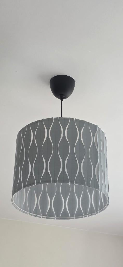 LÖKNÄS / HEMMA pendant lamp, blue/silver-colour, 42 cm, Ophalen, Zo goed als nieuw, Minder dan 50 cm